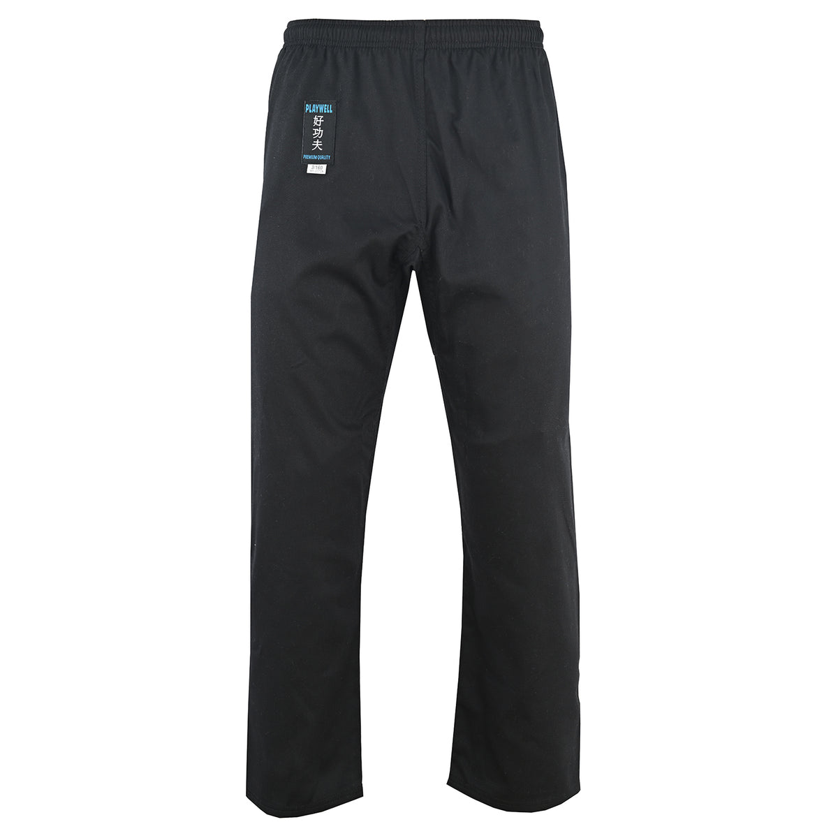 Karate Uniform Mixed Childrens: White / Black Trousers - SALE