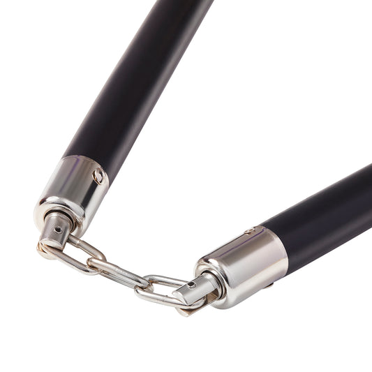Competition Wooden Speed Nunchucks Chain 11" - Black