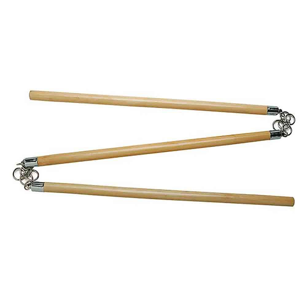 Three Sectional Staff - Plain Rattan - PRE ORDER