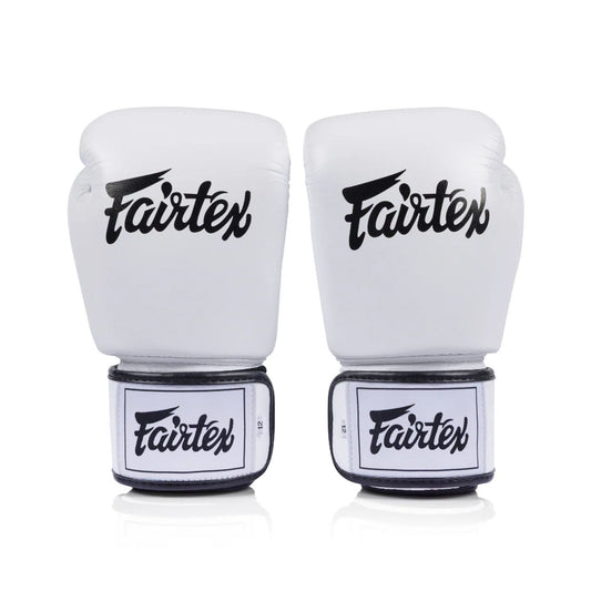 Fairtex BGV1C White Universal Microfibre Boxing Gloves