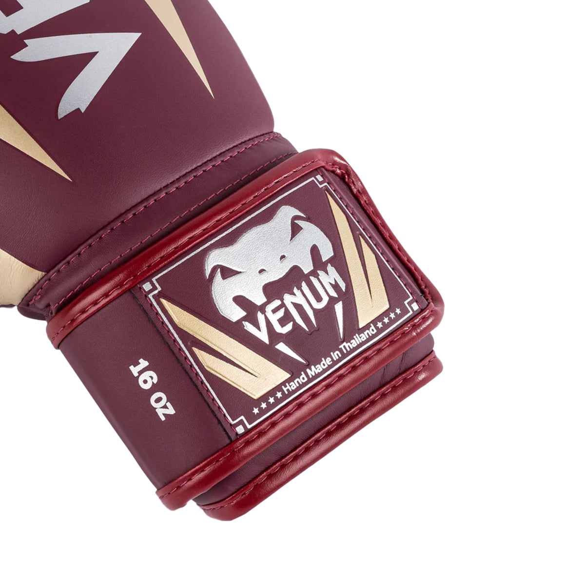 Venum Elite Boxing Gloves - Burgundy/Gold