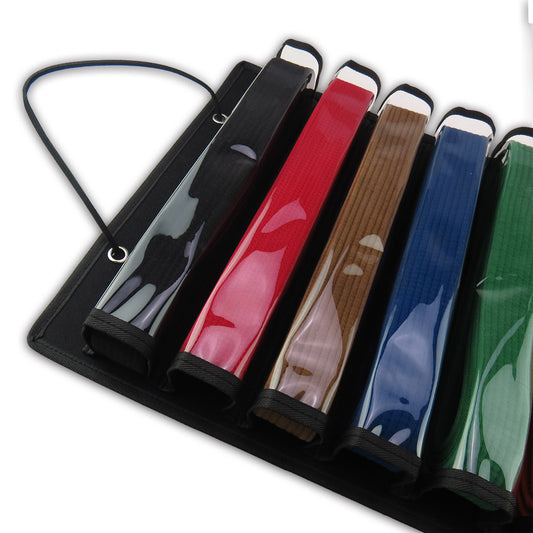 Standard Cloth Fabric Foldable Wall Mounted Belt Display - Black