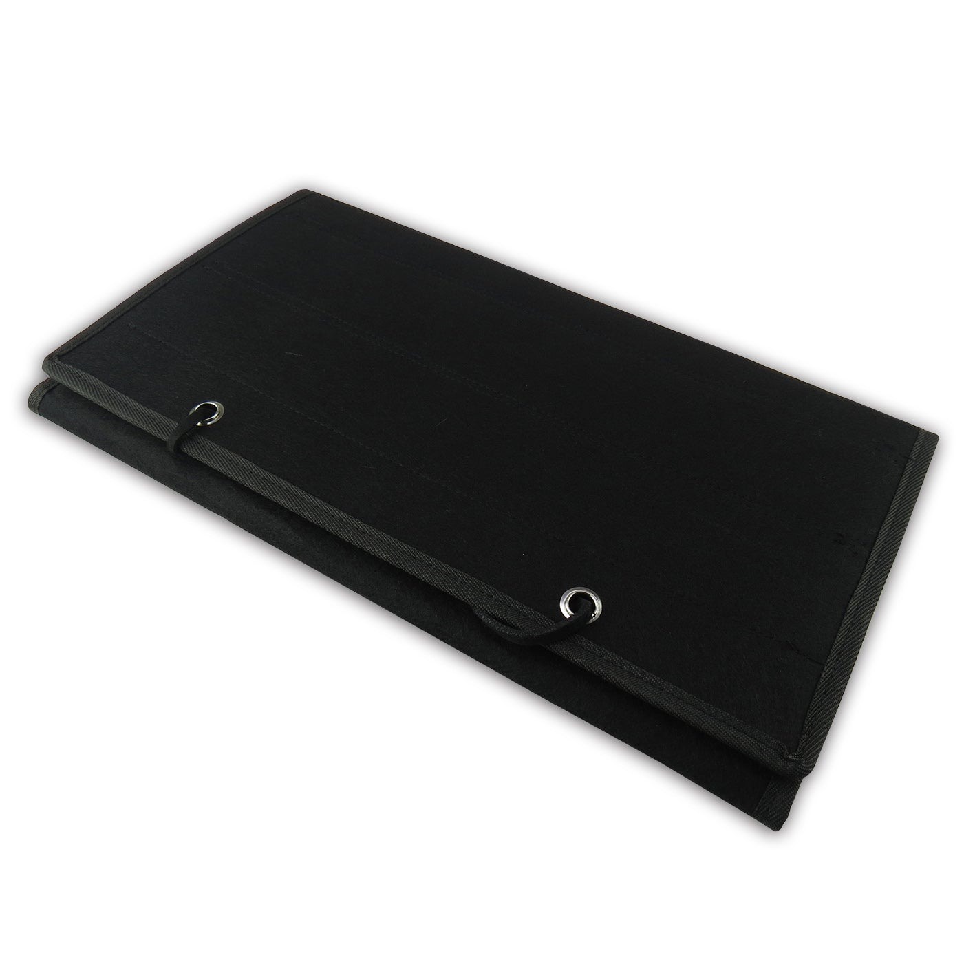Standard Cloth Fabric Foldable Wall Mounted Belt Display - Black