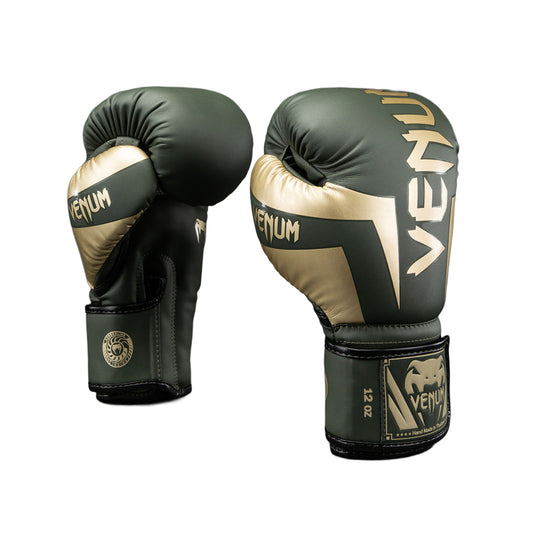 Venum Elite Boxing Gloves - Khaki