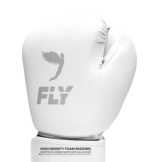 FLY Boxing Superloop Team Sparring Gloves - White