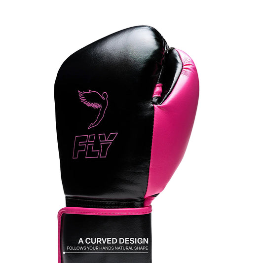FLY Boxing Superloop X2 Sparring Gloves -Black/Pink