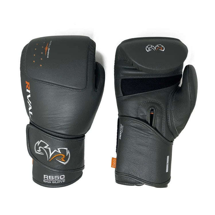 قفازات الملاكمة Rival Boxing RB50 Intelli-Shock Compact Bag - رمادي