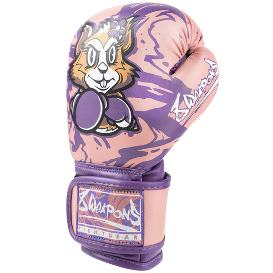 8 Weapons Kids Jenny Pink Muay Thai Boxing Gloves