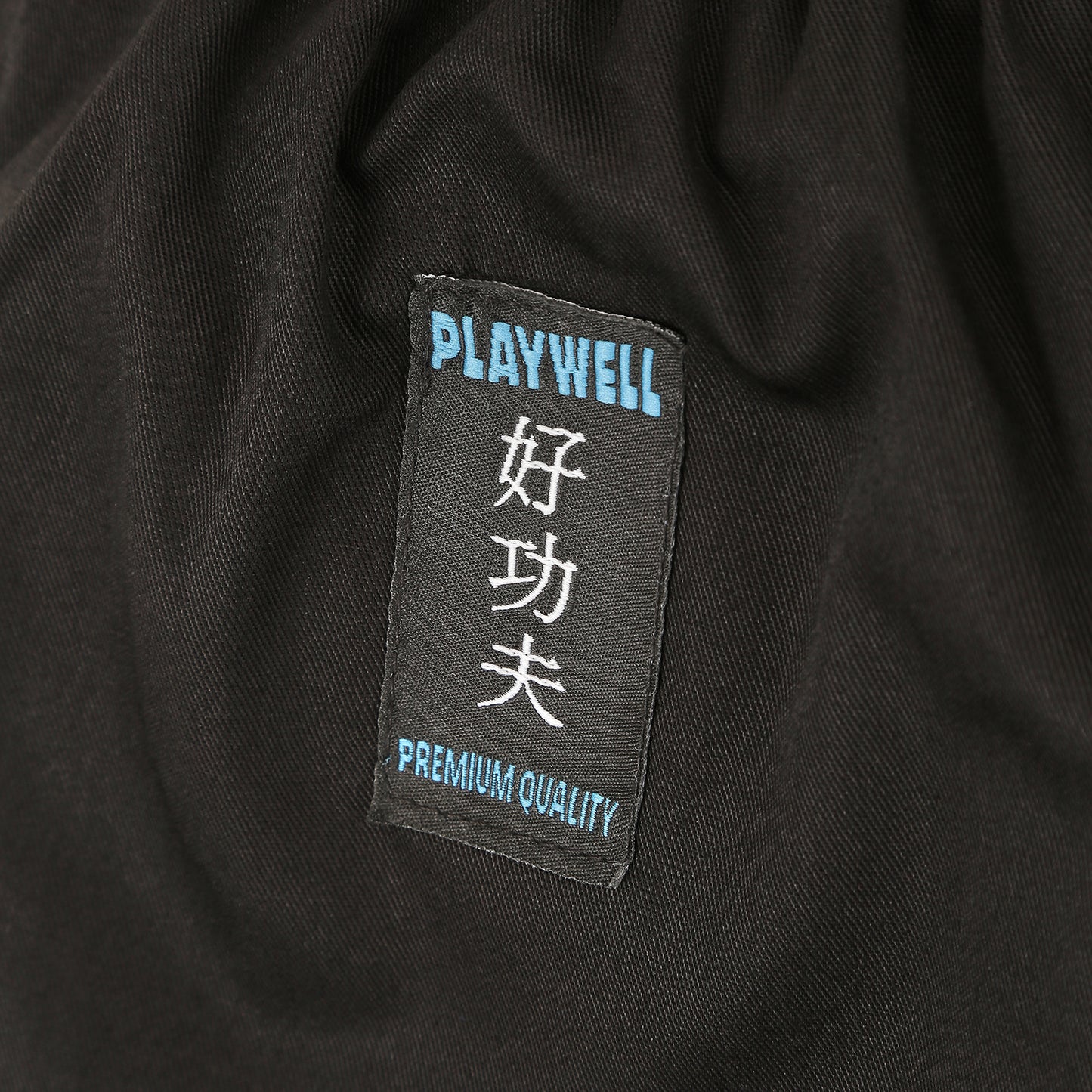 Kids Kung Fu Medium Weight 9oz Suit - Black/White