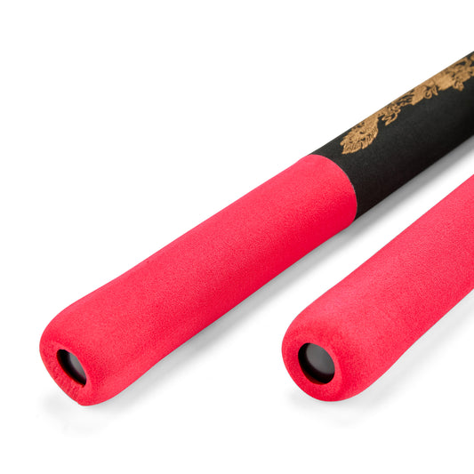 NR-030: Foam Nunchaku with Metal B.B. Red / Black Dragon