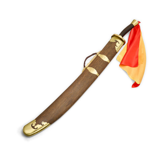 Natural Finished Teak Wood Case Broadsword