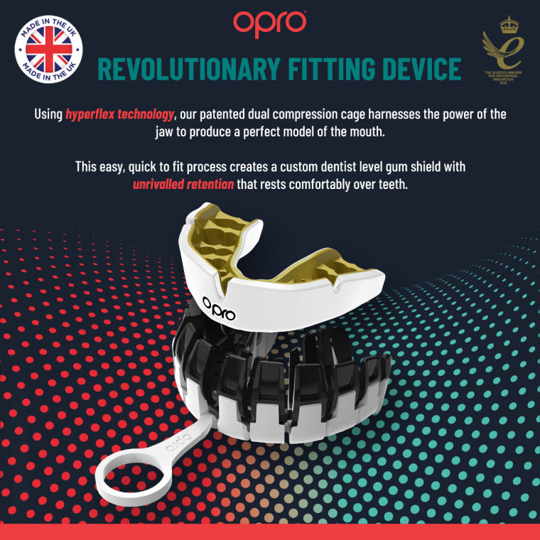Opro Adults Instant Custom Fit Mouth Guard - Black