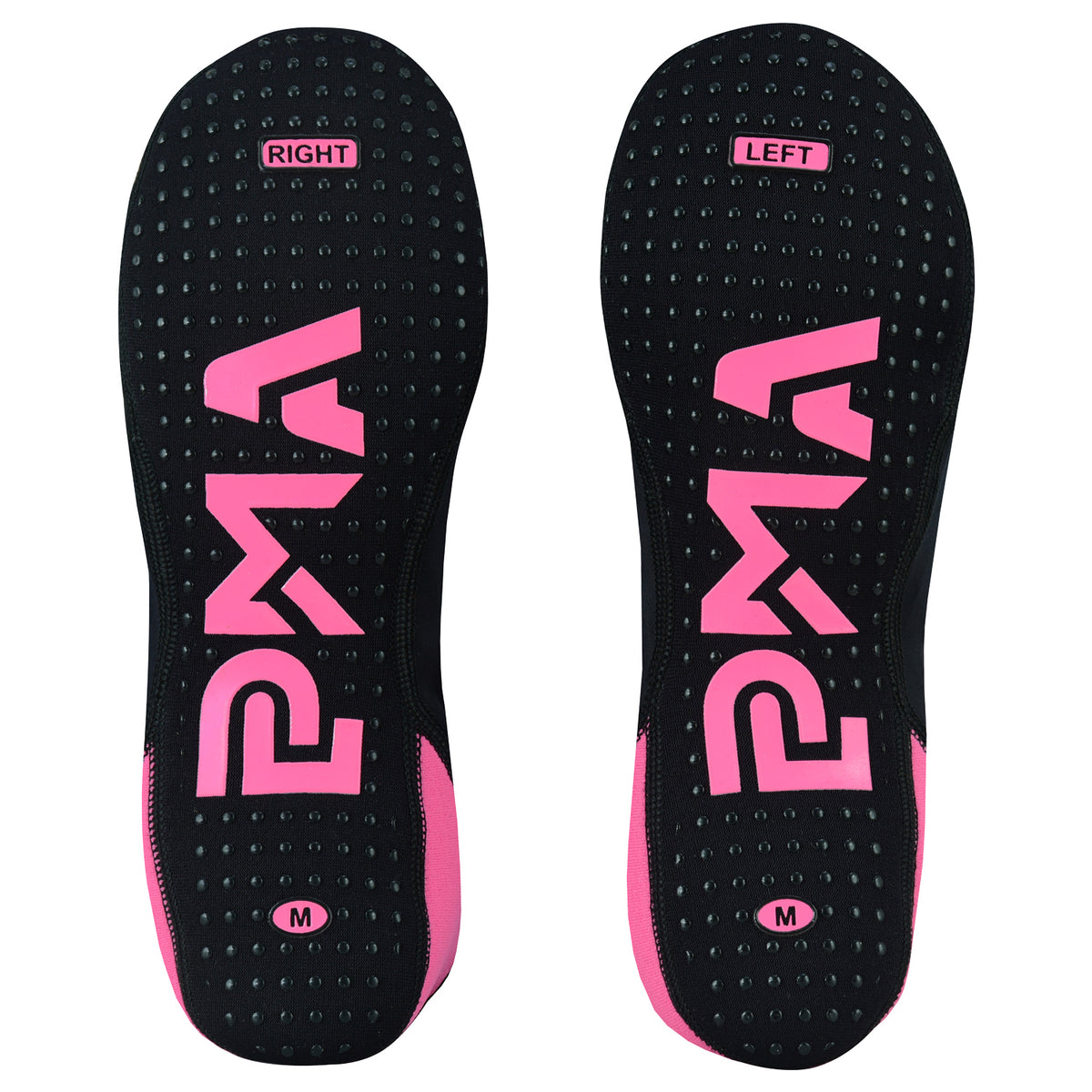 Martial Arts School Tatami Mat Training Socks - Black/Pink