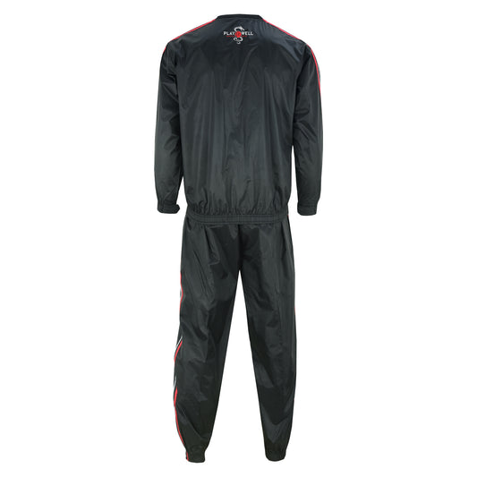 Playwell Premium Proffesional Sauna Suit - Black/Red