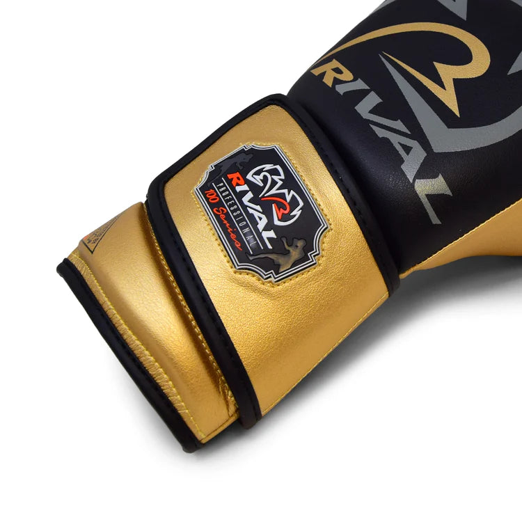 Rival RB100 Professional Bag Gloves - Black/Gold