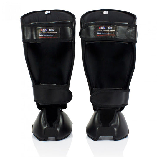 Fairtex SP7 Muay Thai Twister Detachable Shin Pads - Black