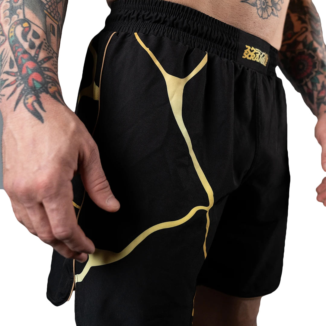 Scramble Kintsugi Grappling Fight Shorts - Black