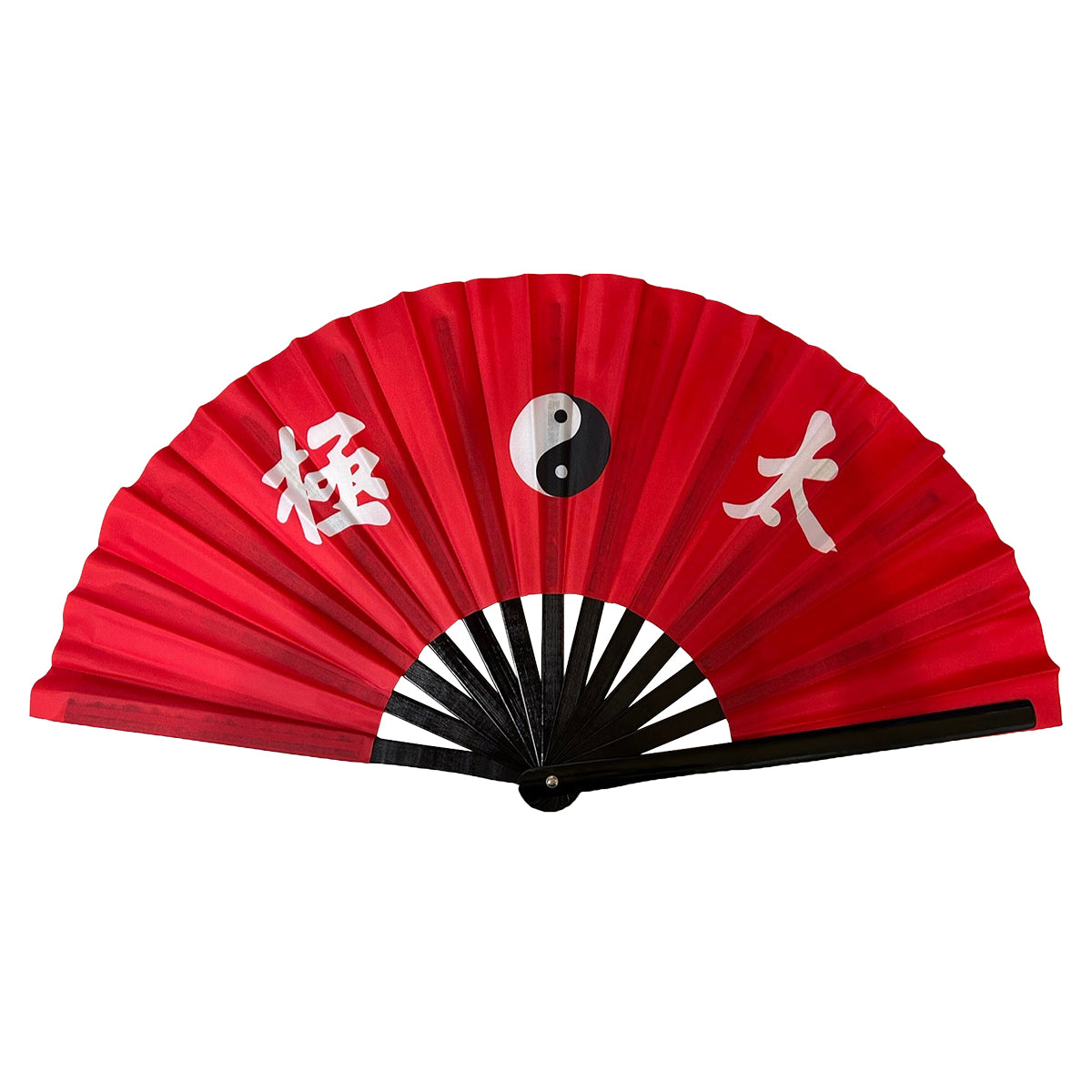 Tai Chi "Yin Yang" Bamboo Fans - Red - PRE ORDER