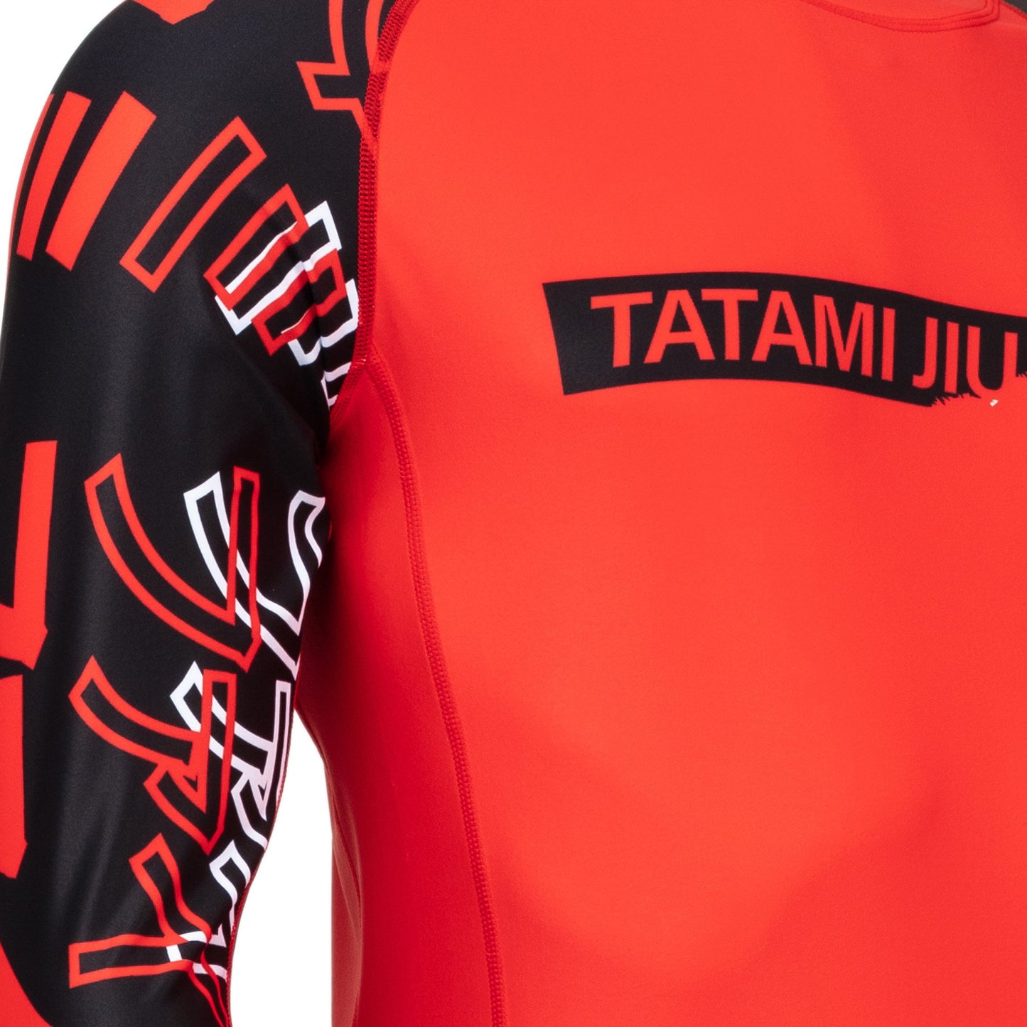 Tatami Mens No Gi Uncover Long Sleeve Rash Guard - Red