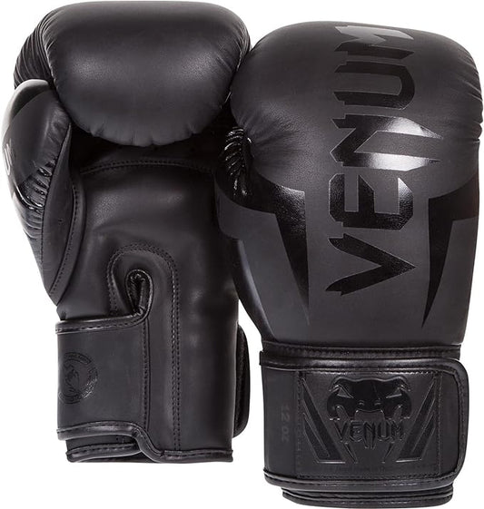 Venum Elite Boxing Gloves - Black/Black