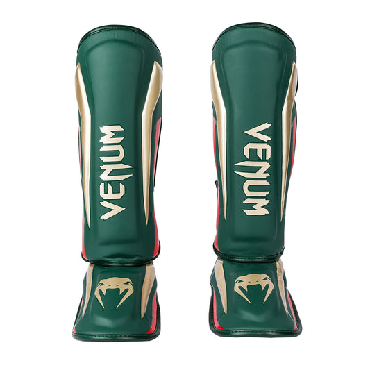 Venum Muay Thai Stand Up Elite Shin Guards - Green