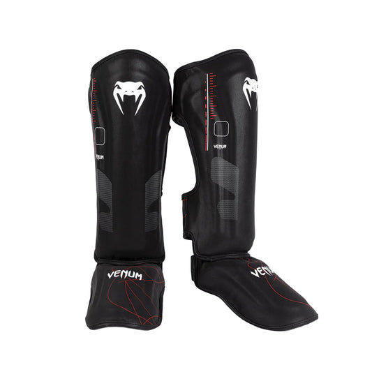 واقيات الساق Venum Tactical XT - أسود/أحمر ناري