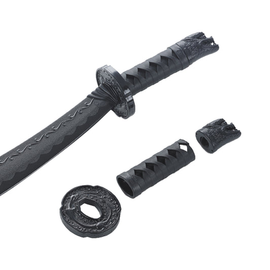 Black Polypropylene Curved Sword - W215