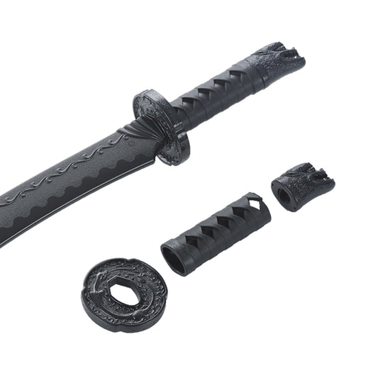 Black Polypropylene Curved Sword - W216