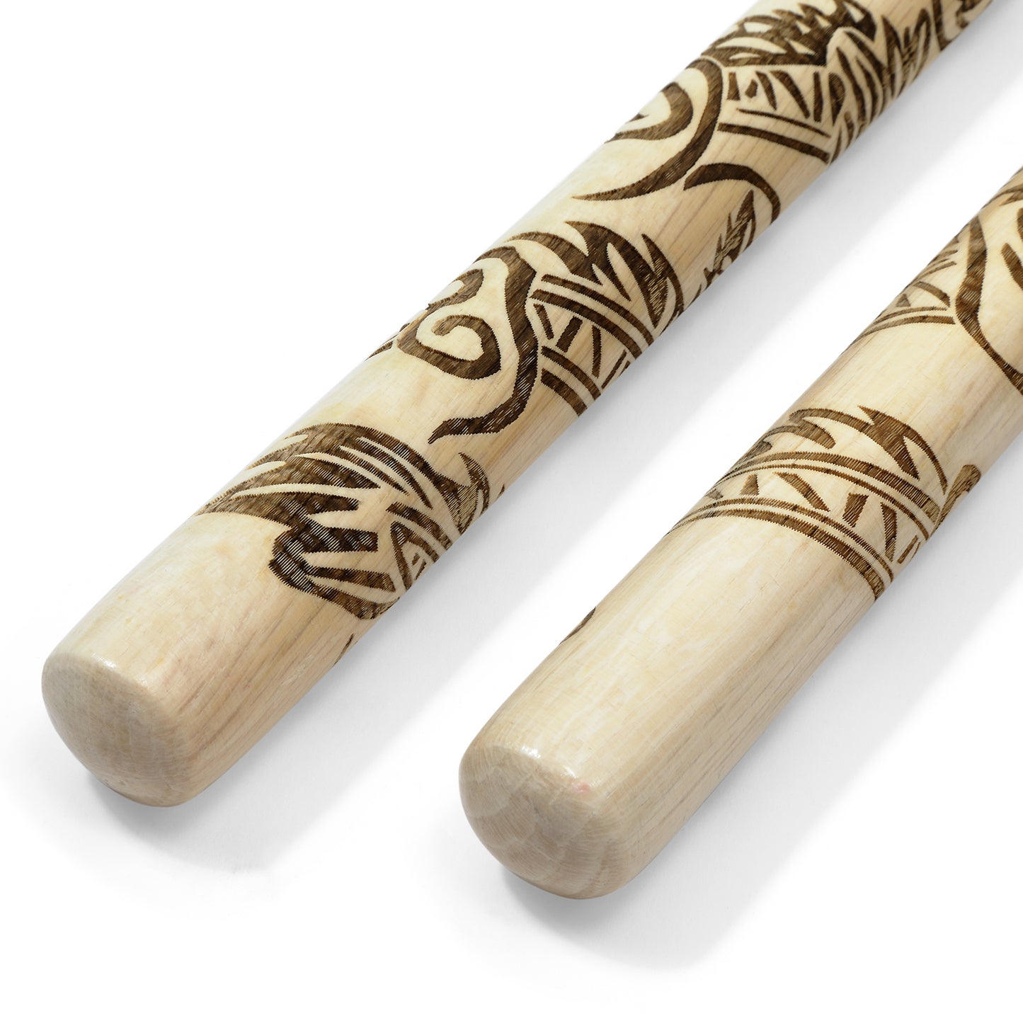 Deluxe Carved Dragon Nunchucks B.B - White Oak - PRE ORDER