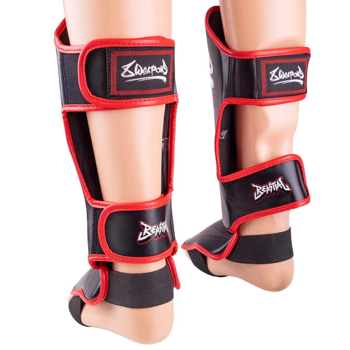 8 Weapons Kids Beastial Wolf Muay Thai Shin Guards