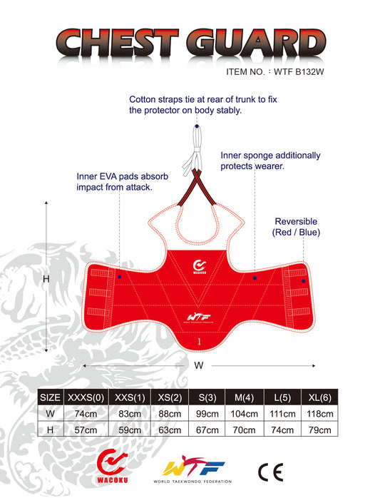 WTF Approved Competition Body Armour