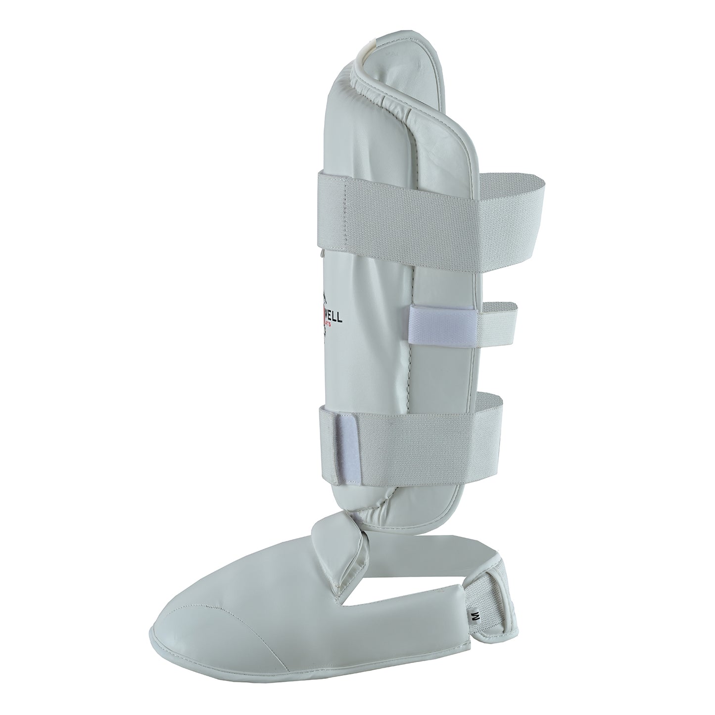 WUKF Style Karate Competion White Shin Guards - Pair