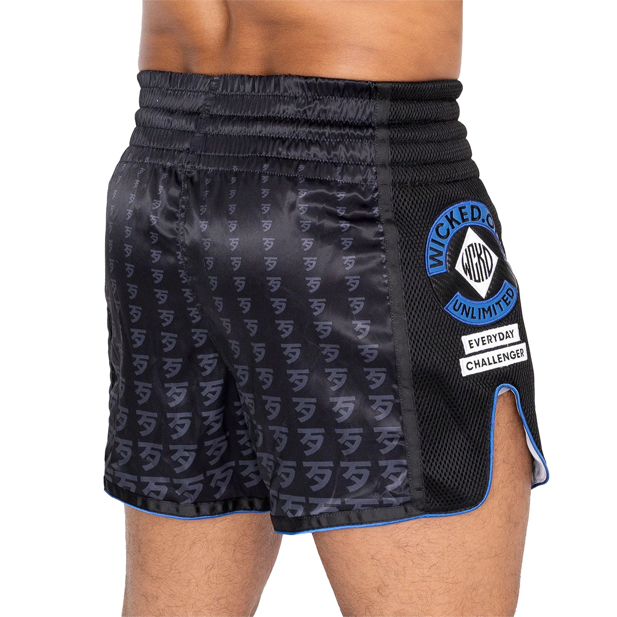 Wicked1 Infinite Muay Thai Shorts - Blue