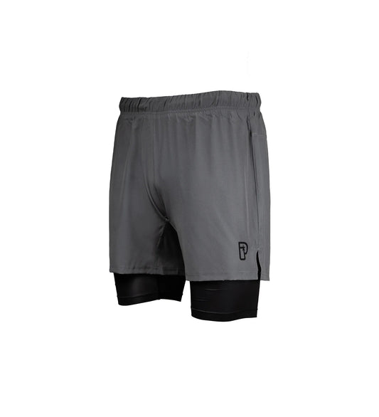 Progress Jiu Jitsu Academy Plus Hybrid Shorts - Grey