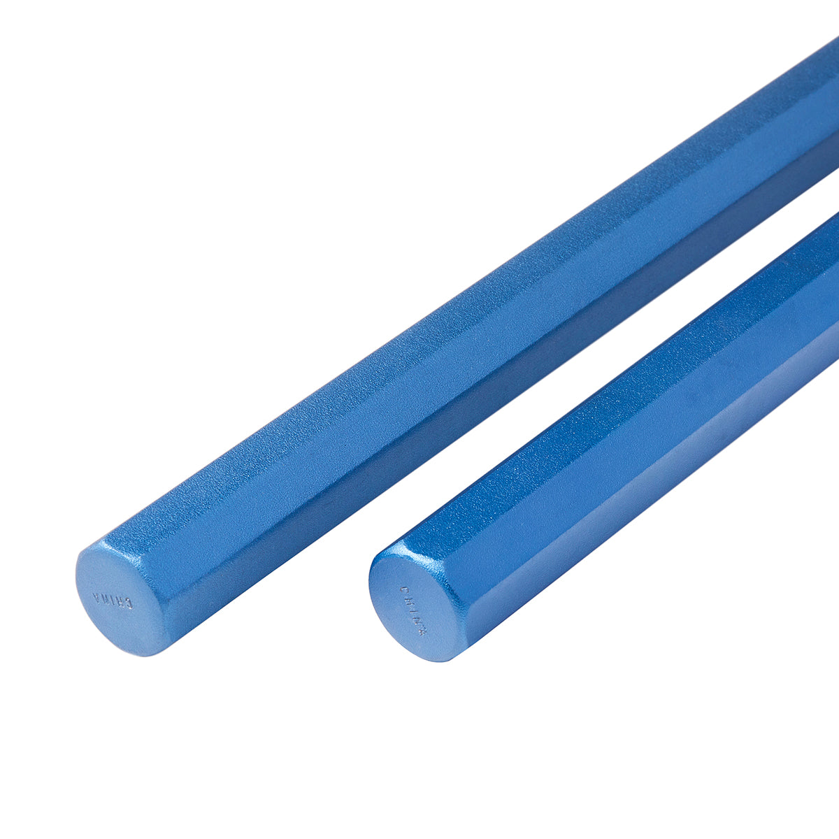 Heavy Slim Octagonal Aluminium Nunchaku With Chain: Blue - 10"