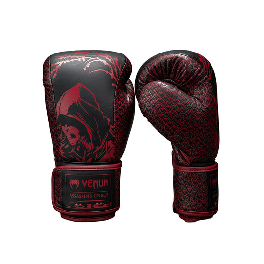 Venum x Assassin's Creed Shadows Boxing Gloves - Burgundy/Black