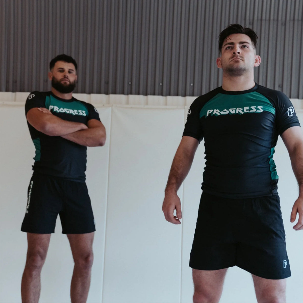 Progress Jiu Jitsu Bengal Hybrid No Gi Shorts - Black/Green