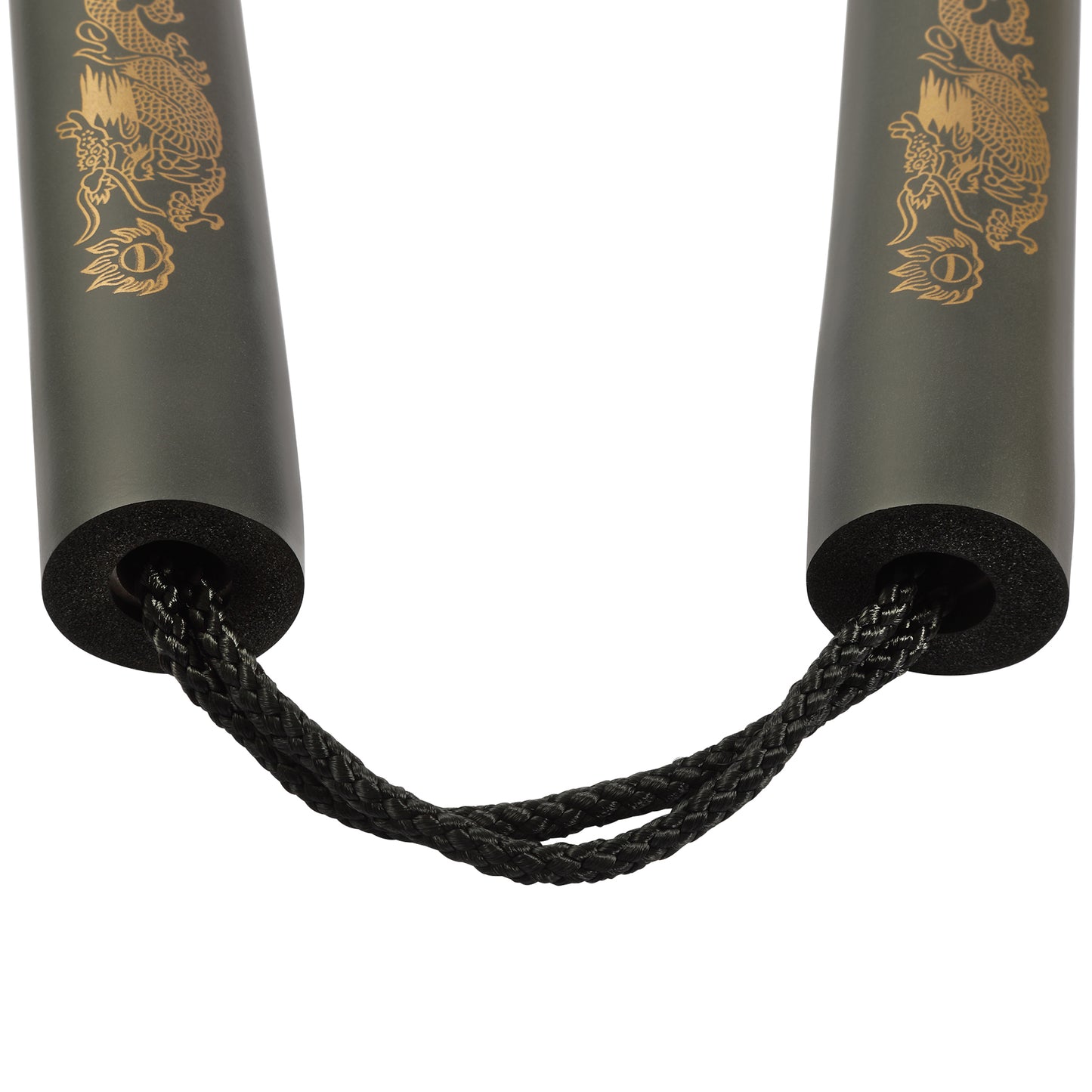 NR-001b: 8 Inches Black Nunchaku Foam with Cord