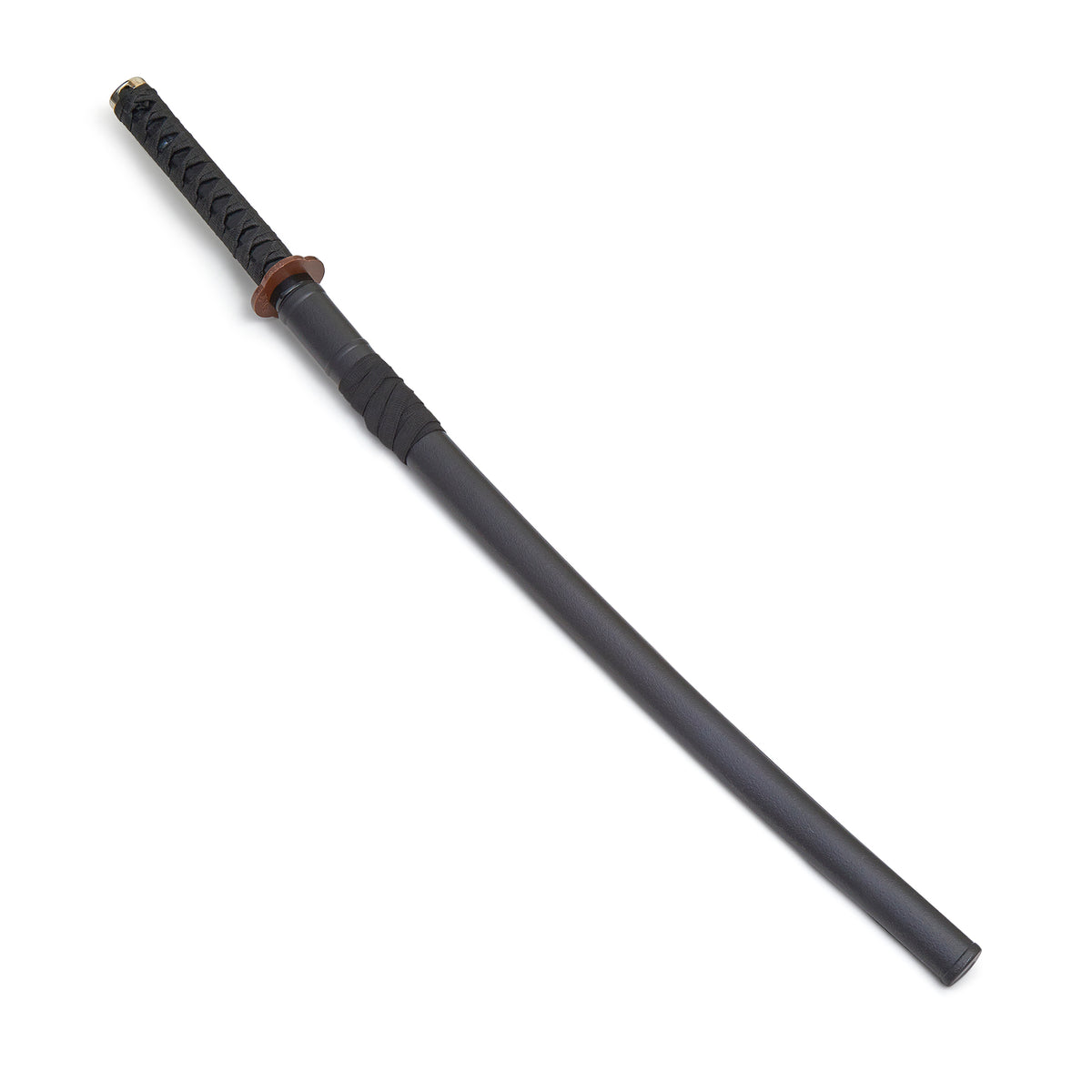 Wooden Roped Bokken With Plastic Scabbard - Black Oak