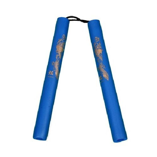 NR-008: Foam Nunchaku with Cord All Blue Dragon