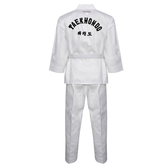 Korean Ultimate Taekwondo Uniform: White V-Neck: Children's
