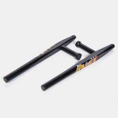 Black Wooden Dragon Tonfas