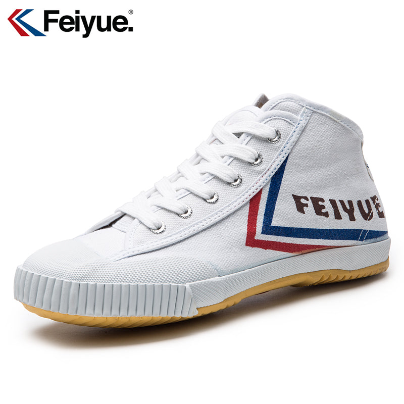 High Top Feiyue Wushu Training Shoes : White - PRE ORDER