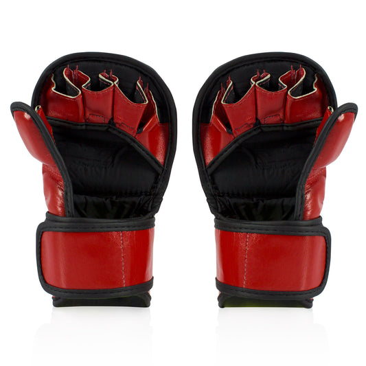 Fairtex FGV15 MMA Leather 7oz Sparring Gloves - Red