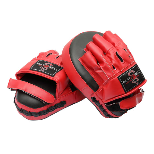 Deluxe PMA Curved Vinyl Focus Pads - Black/Red