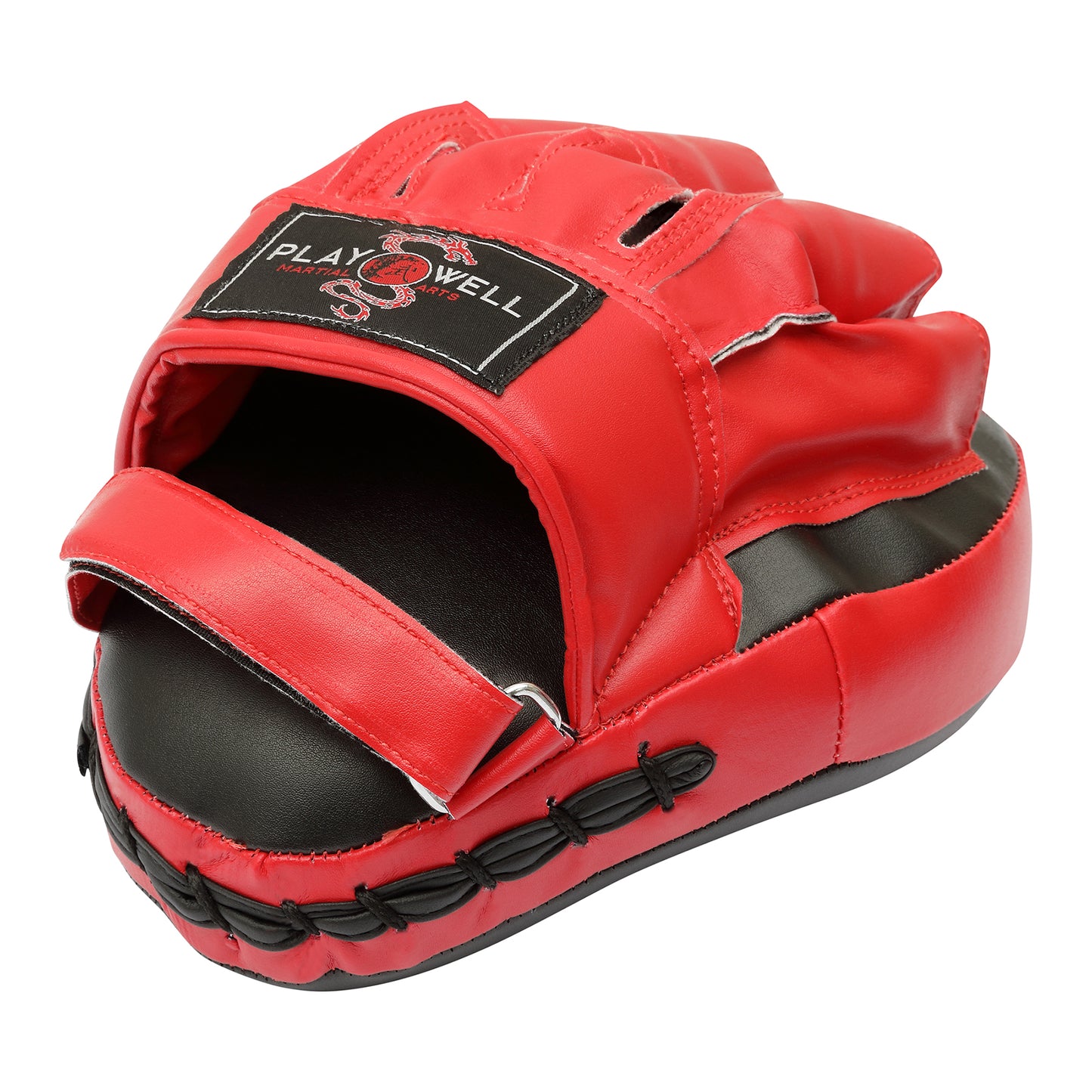 Deluxe PMA Curved Vinyl Focus Pads - Black/Red