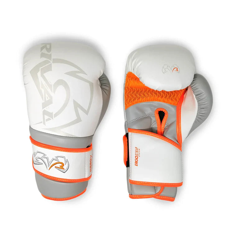 قفازات الملاكمة Rival Boxing RS80V Impulse للتدريب - أبيض/برتقالي