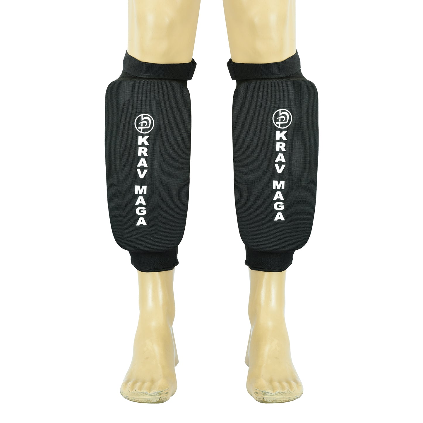 Krav Maga Black Heavy EVA Padding Elasticated Shin Guards
