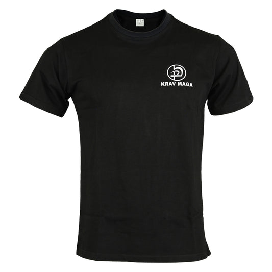 Krav Maga Black Cotton Training T shirt