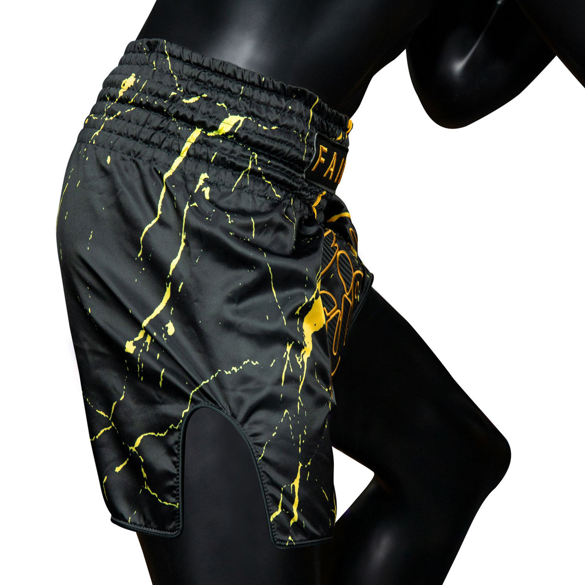 Fairtex Muay Thai Fight Shorts Black - Marble